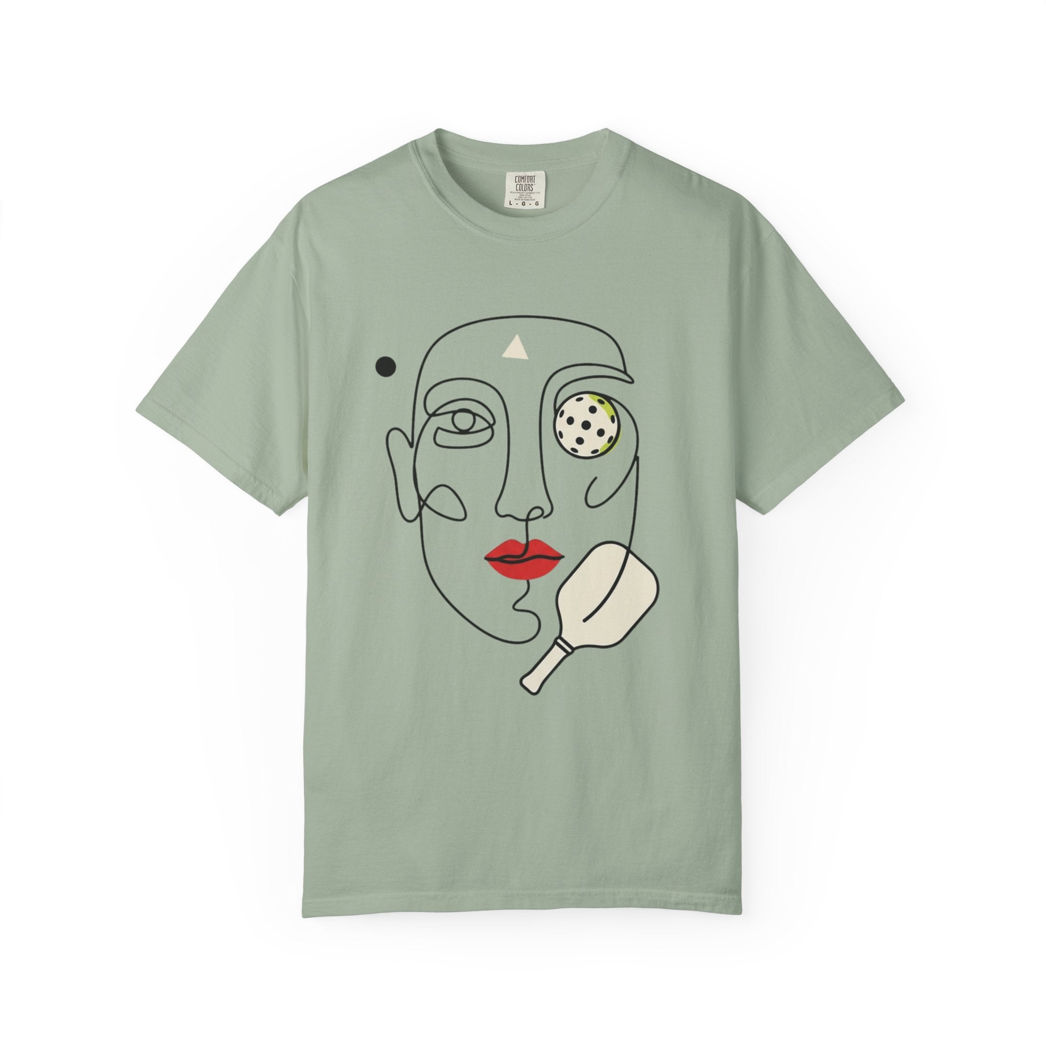 Abstract Pickleball Portrait T-Shirt