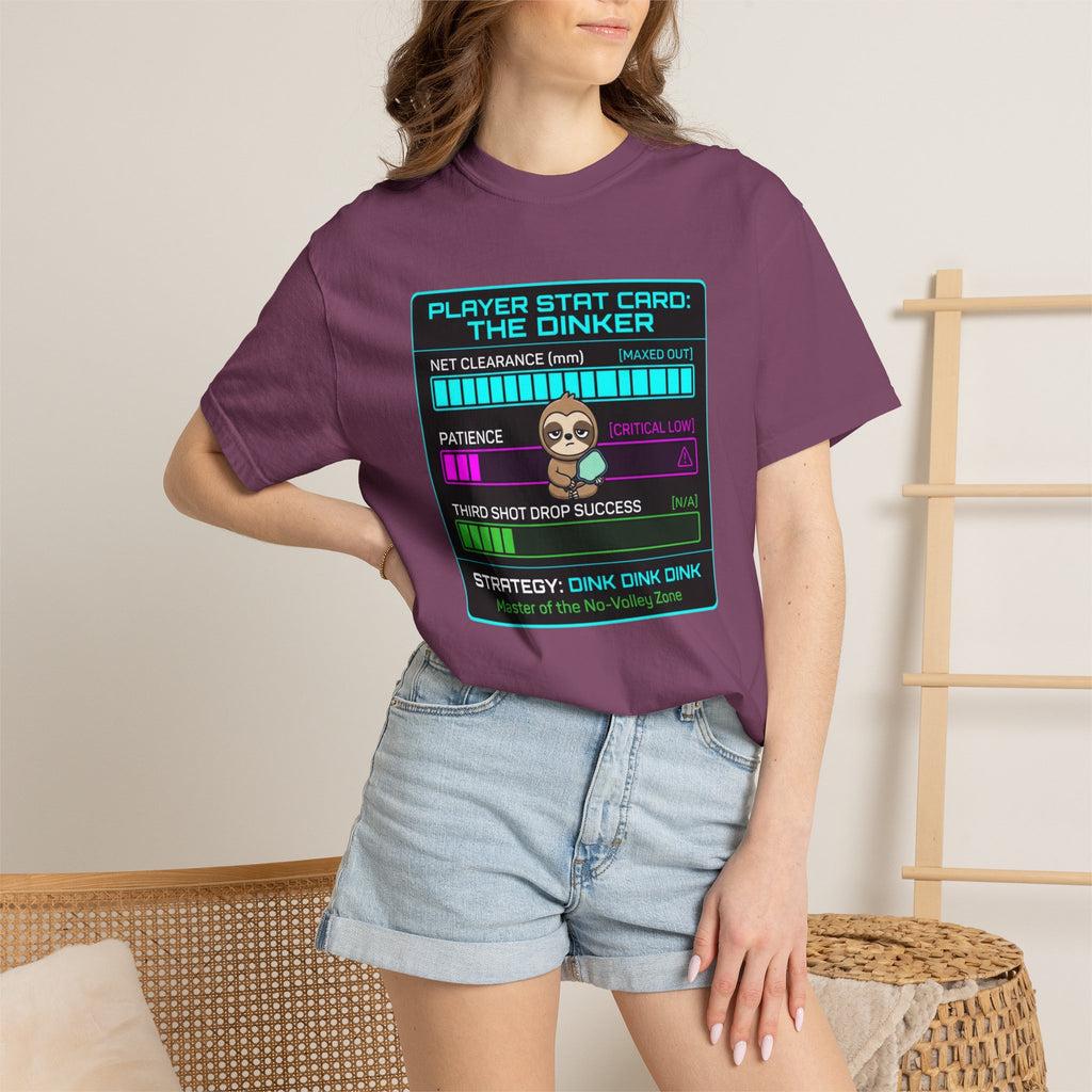 Pickleball Dinker Stat Card T-Shirt