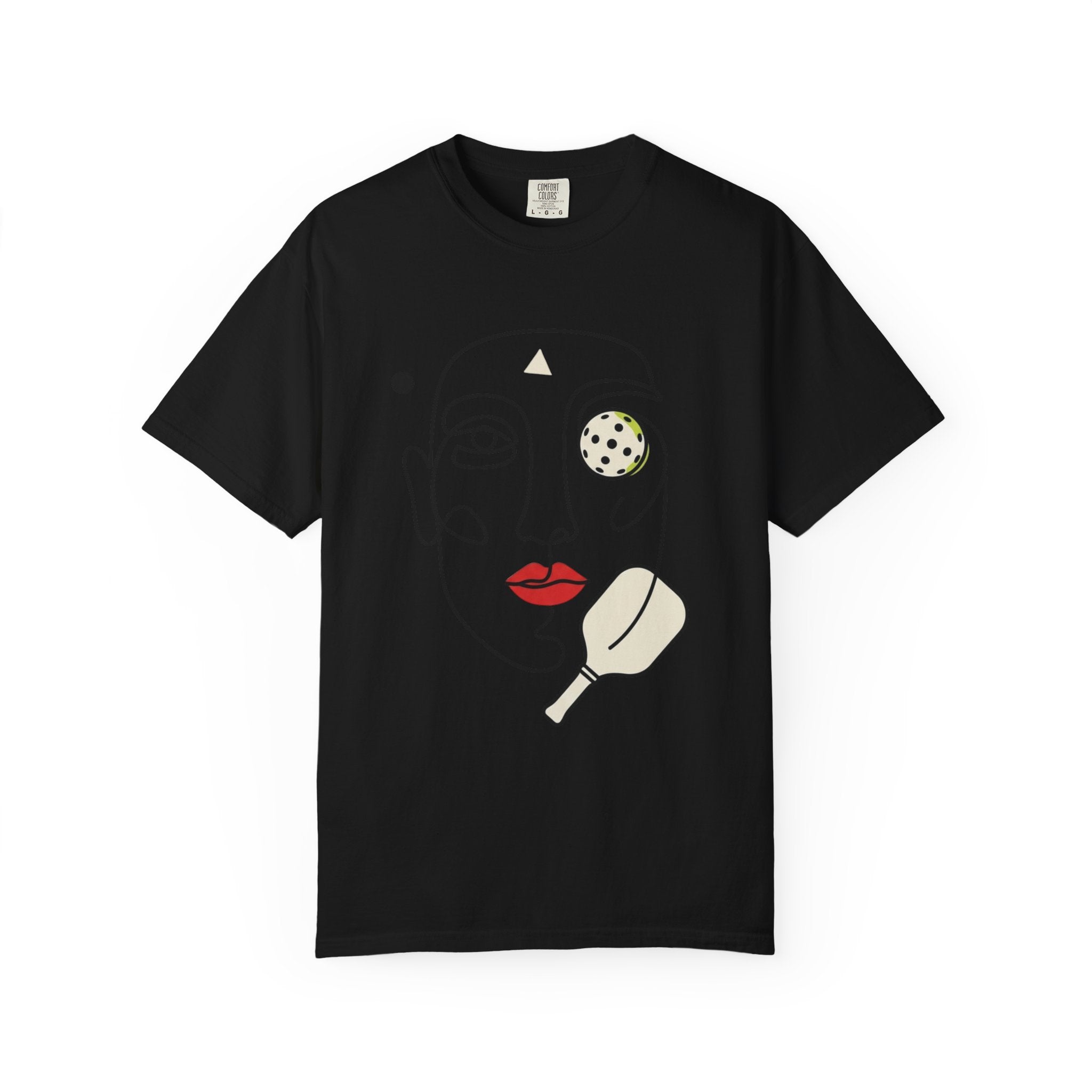 Abstract Pickleball Portrait T-Shirt