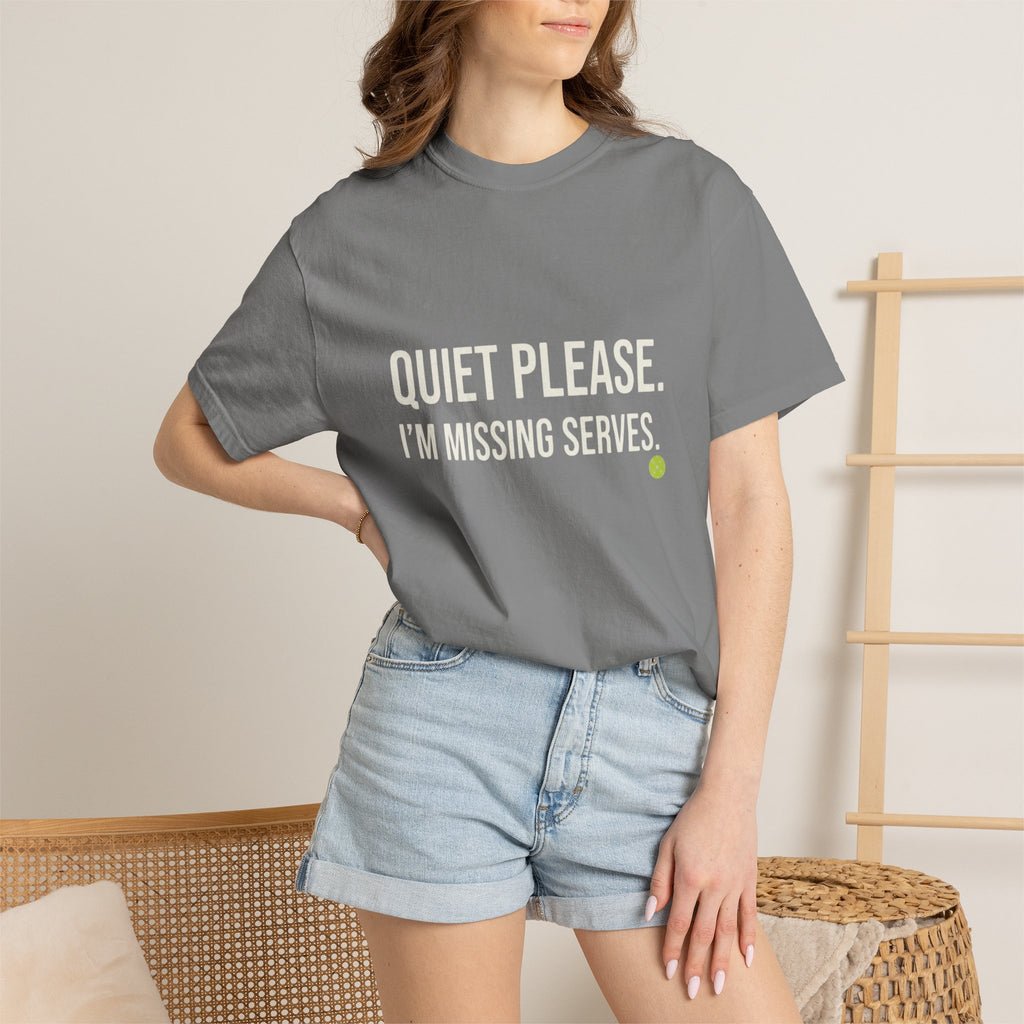 Quiet Please Missing Serves T-Shirt