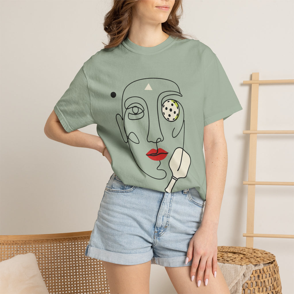 Abstract Pickleball Portrait T-Shirt