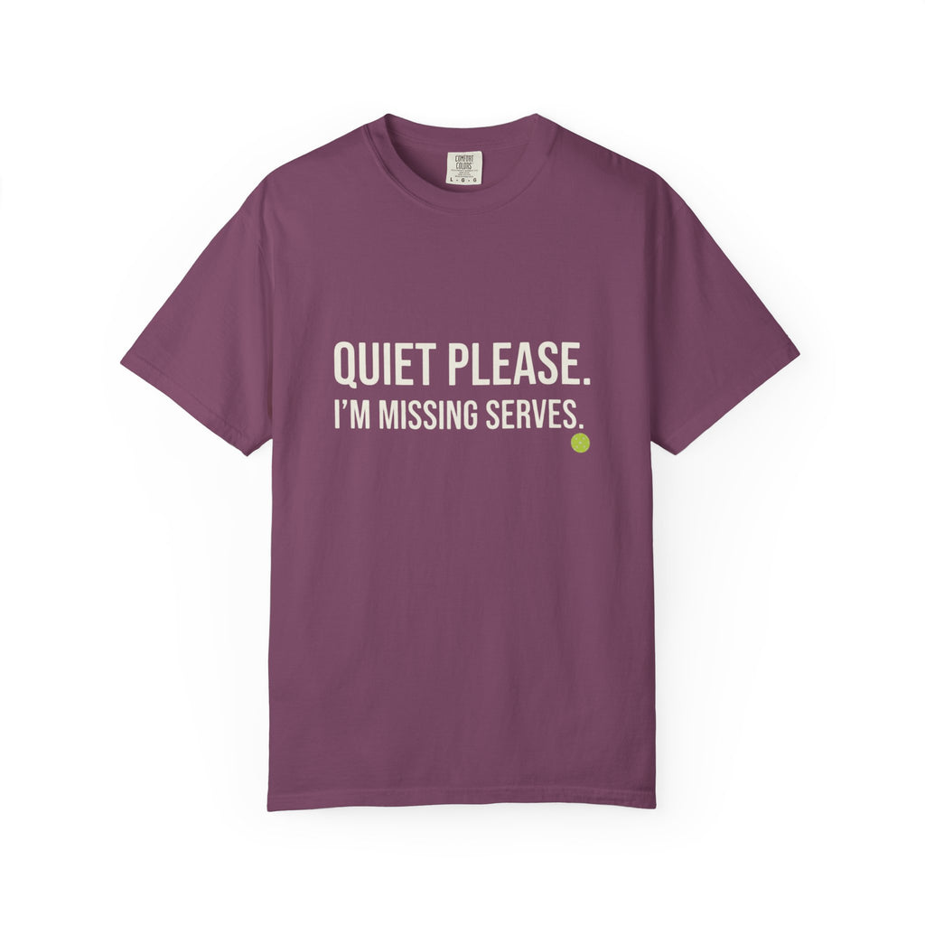 Quiet Please Missing Serves T-Shirt