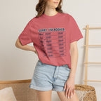 Sorry Im Booked Court T-Shirt
