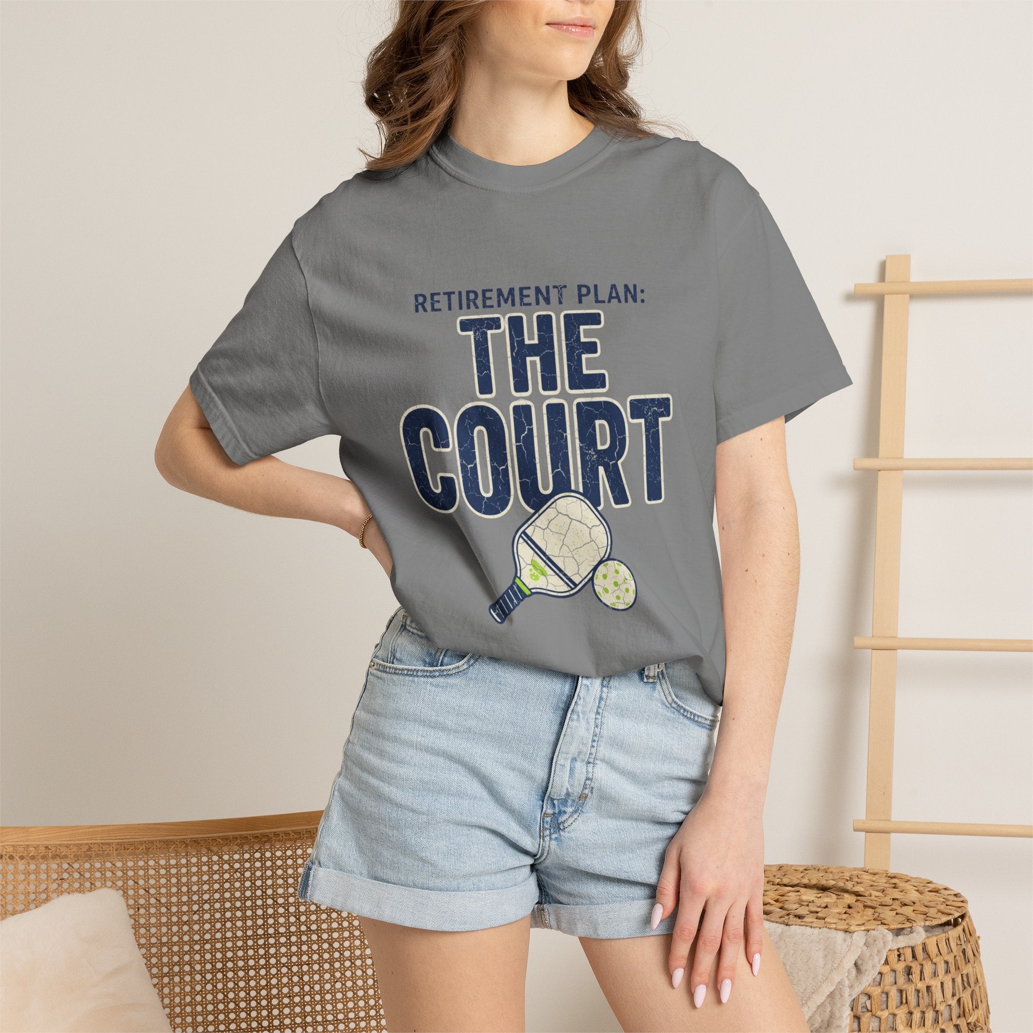 Pickleball Court Retirement Plan T-Shirt