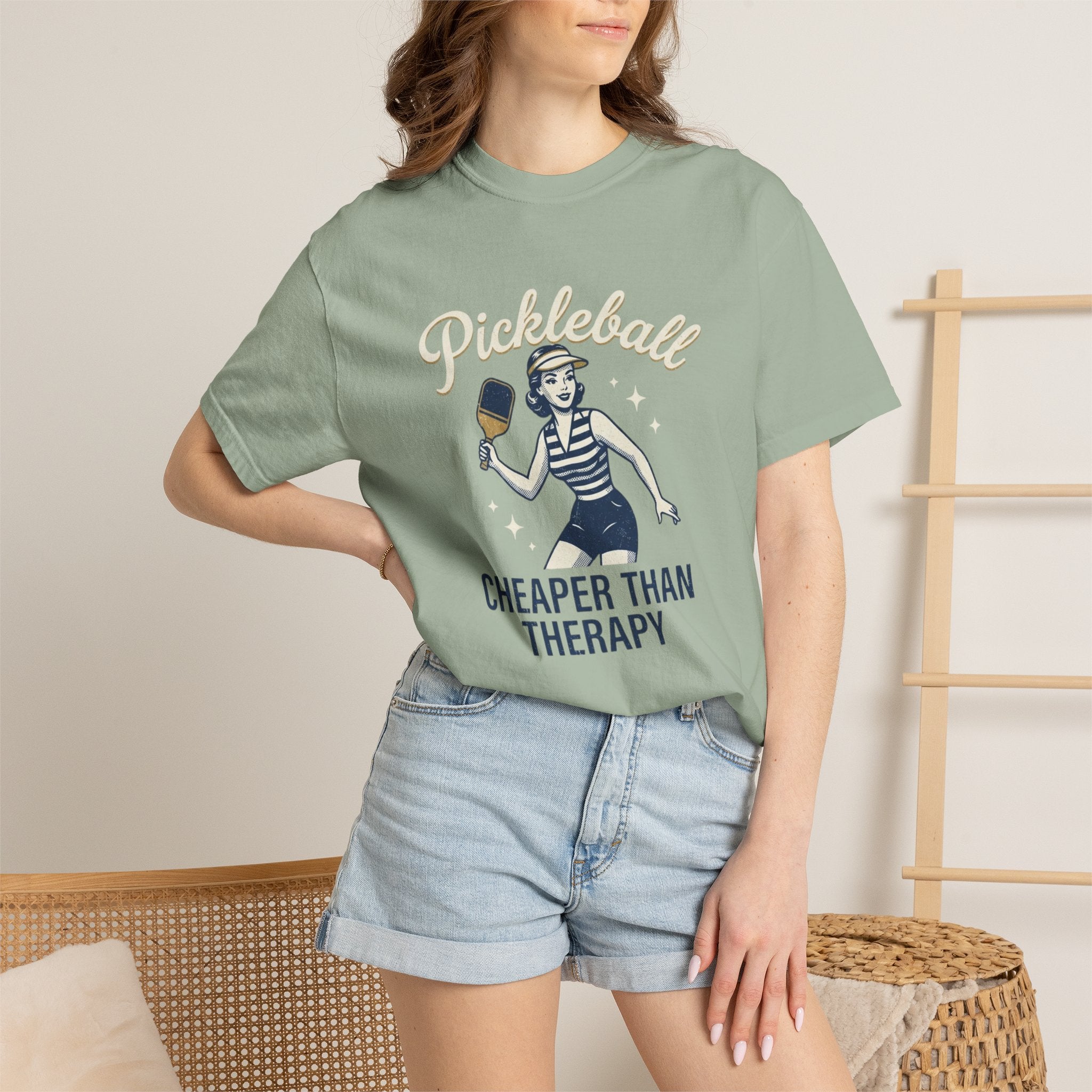 Pickleball Cheaper Than Therapy T-Shirt