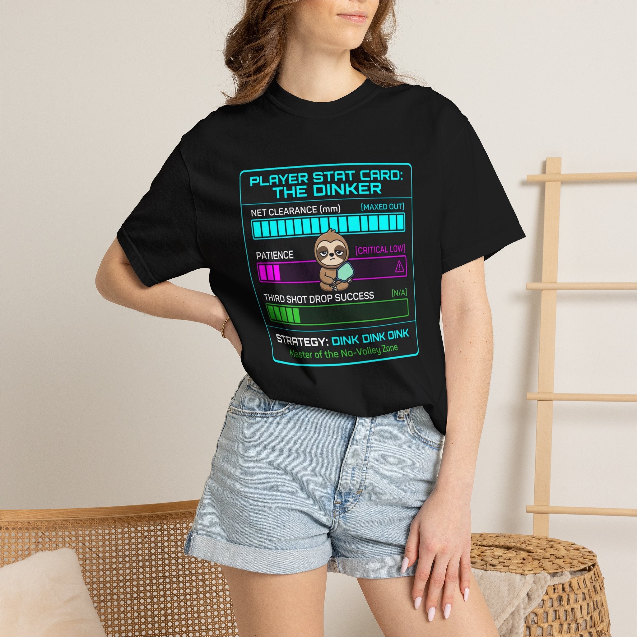 Pickleball Dinker Stat Card T-Shirt