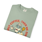 First Coffee Pickleball Frog T-Shirt