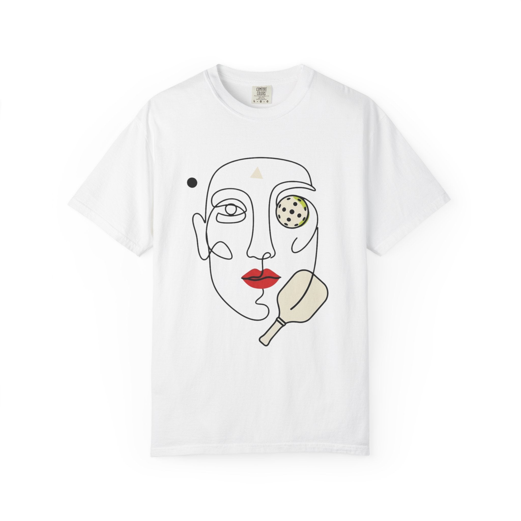 Abstract Pickleball Portrait T-Shirt