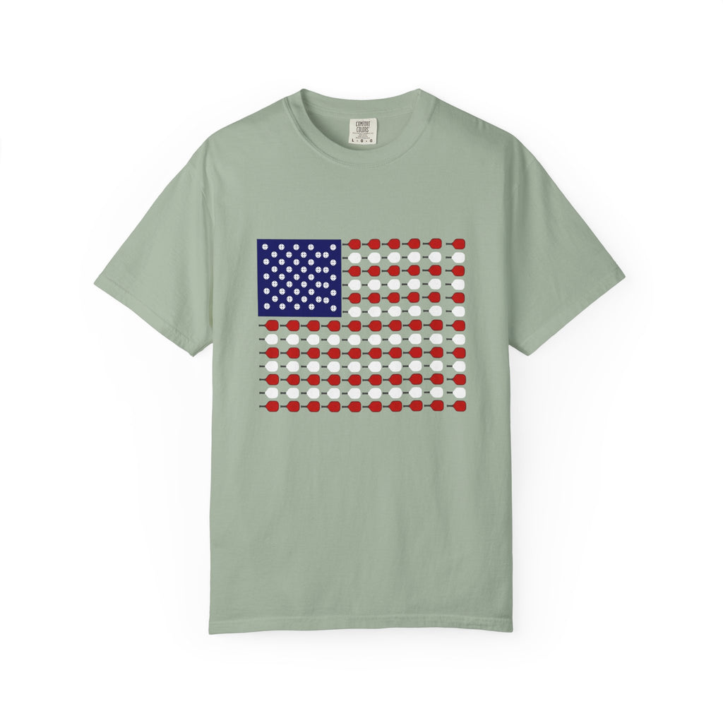 Patriotic Pickleball Flag T-Shirt