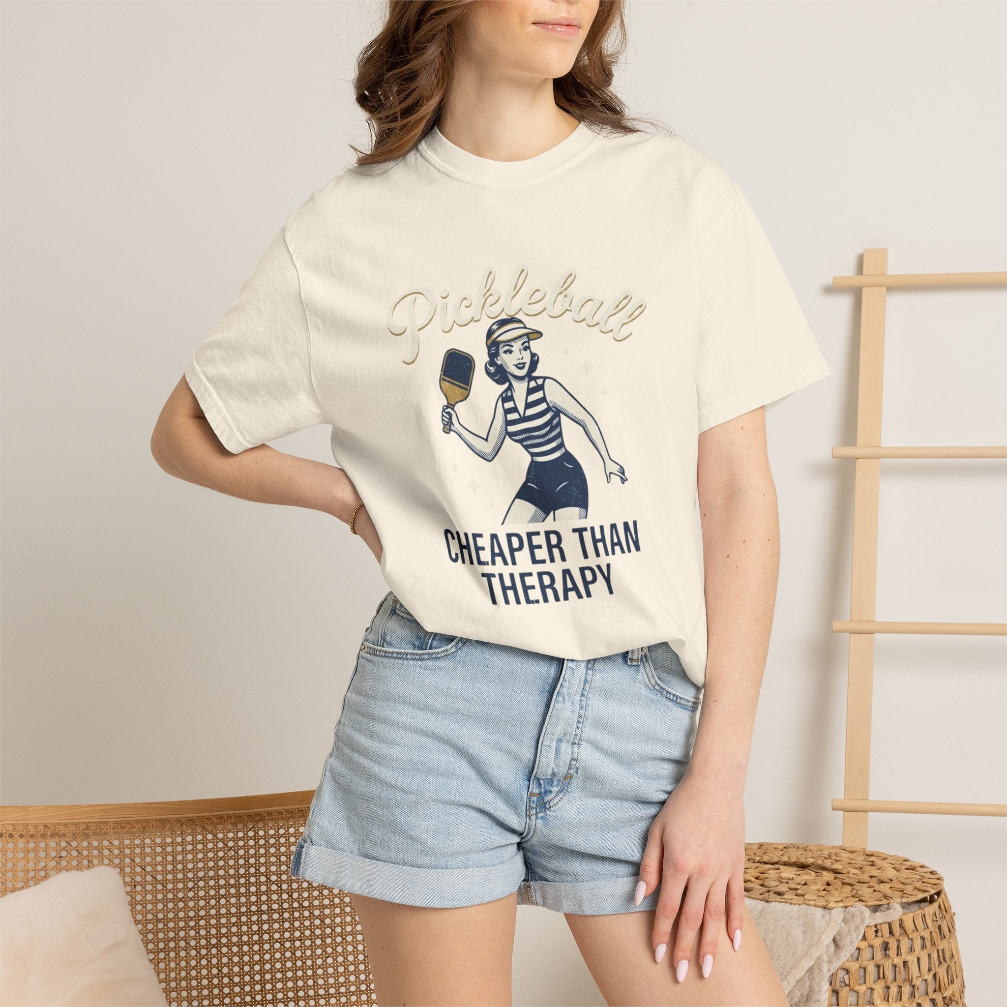 Pickleball Cheaper Than Therapy T-Shirt