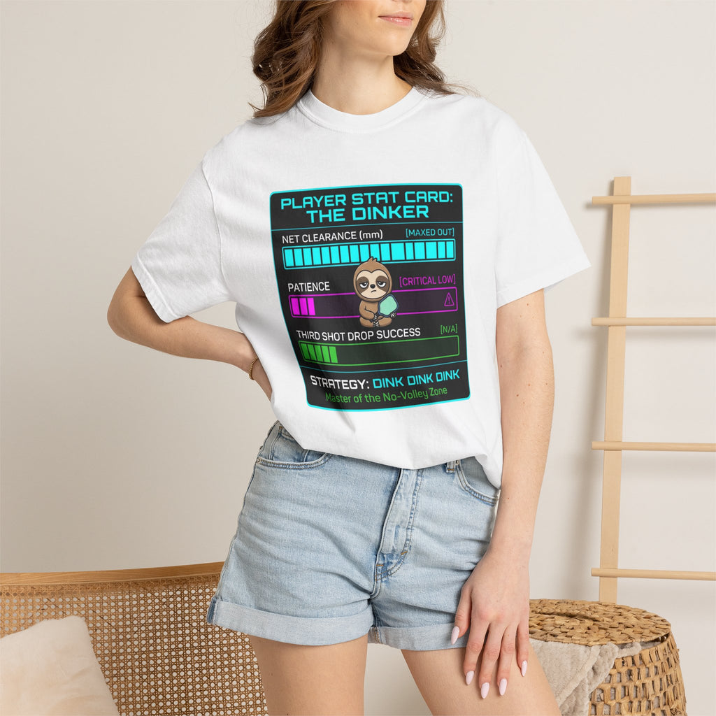 Pickleball Dinker Stat Card T-Shirt