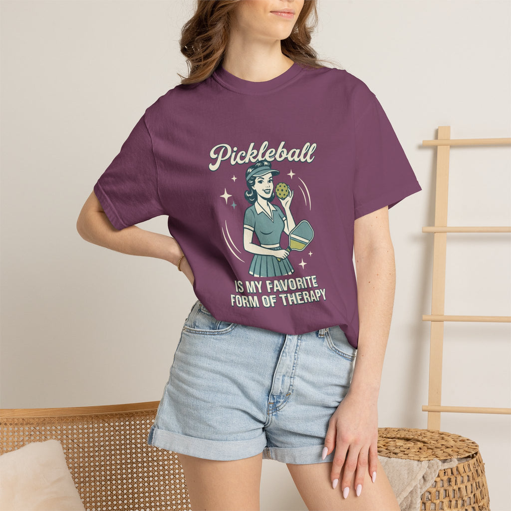 Retro Pickleball Therapy T-Shirt