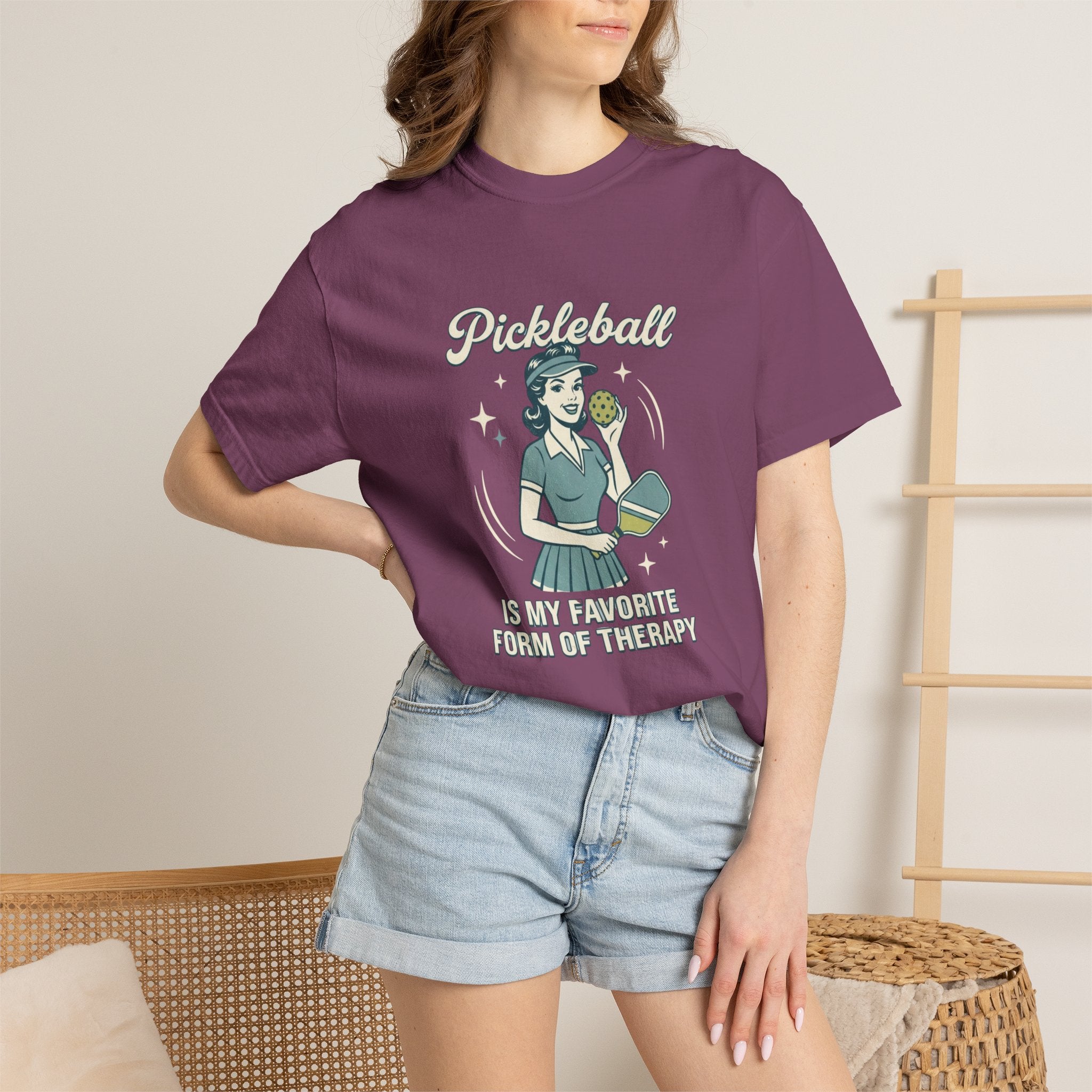 Retro Pickleball Therapy T-Shirt