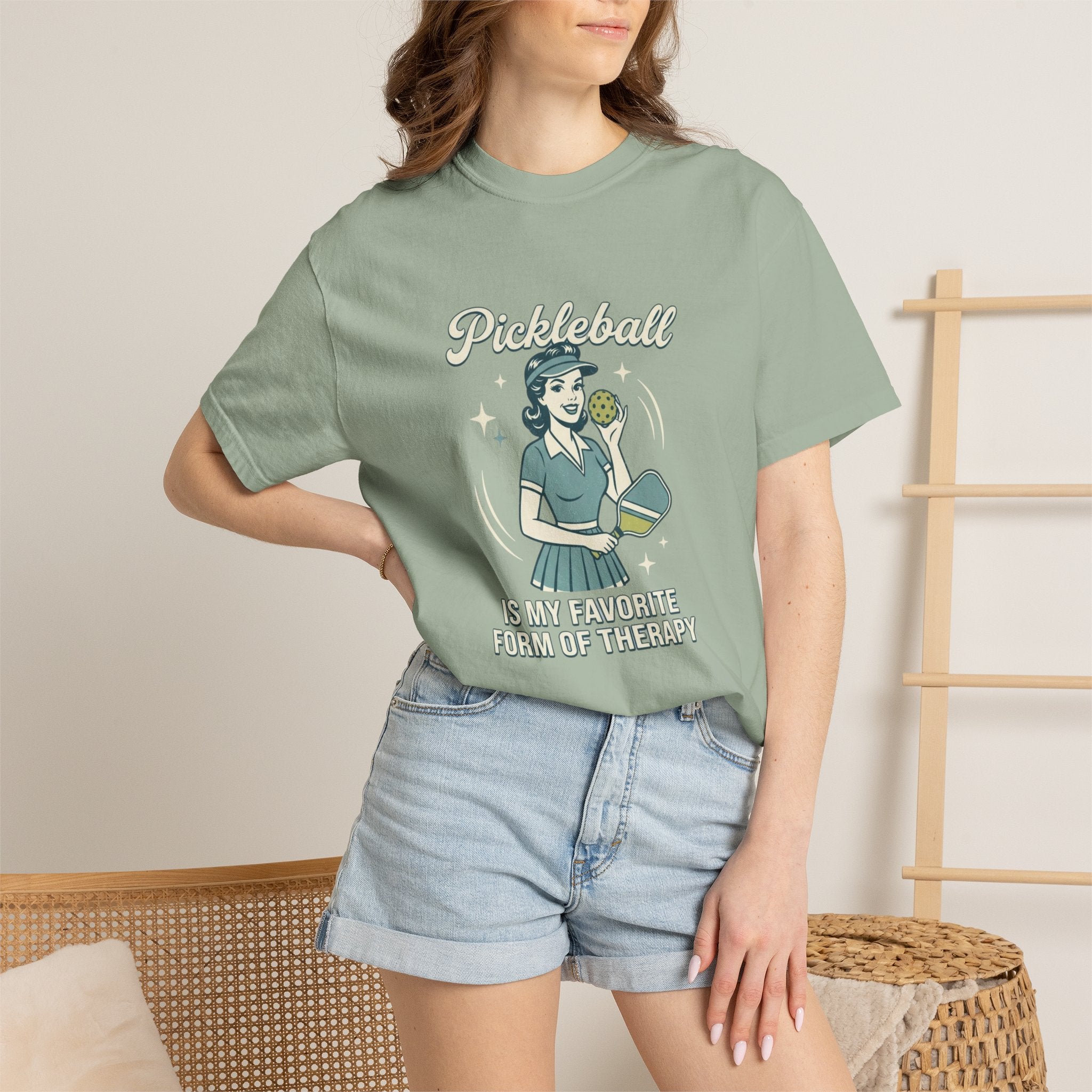 Retro Pickleball Therapy T-Shirt