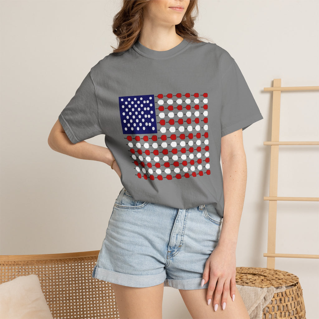 Patriotic Pickleball Flag T-Shirt