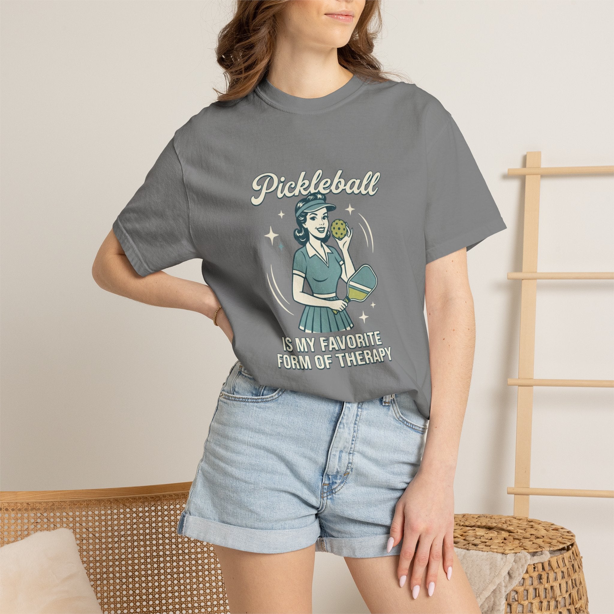 Retro Pickleball Therapy T-Shirt