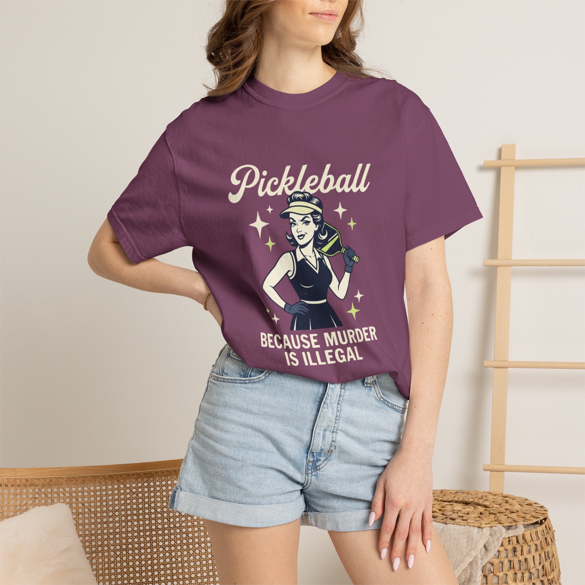 Pickleball Murder Is Illegal T-Shirt