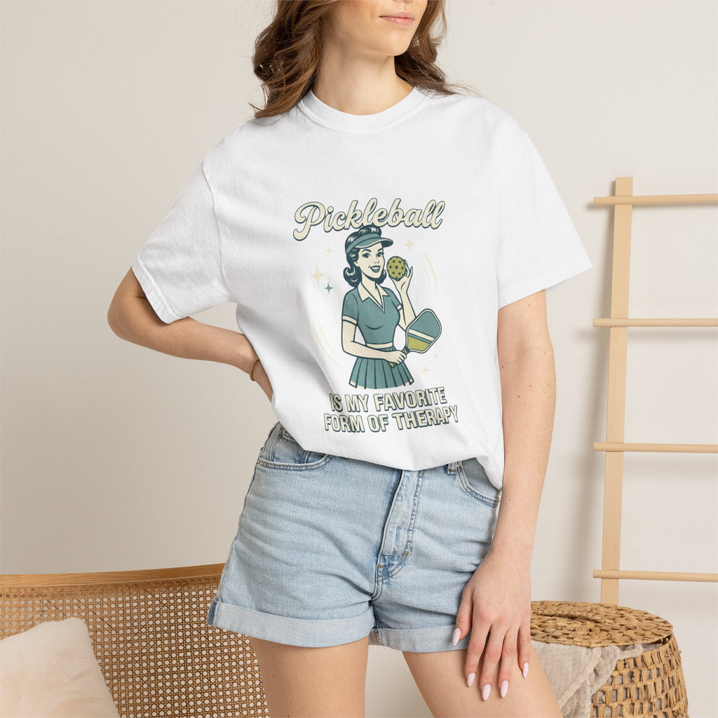 Retro Pickleball Therapy T-Shirt