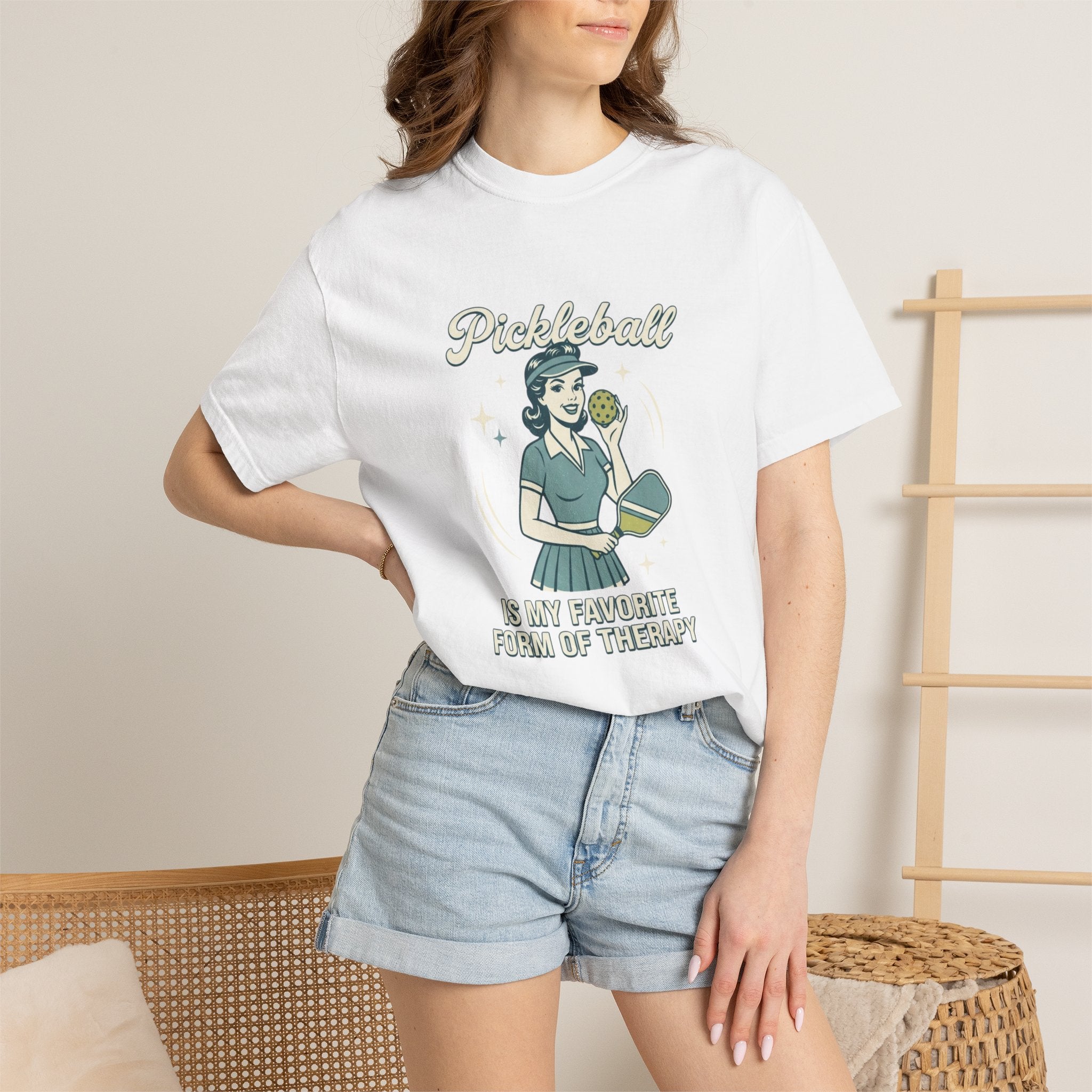 Retro Pickleball Therapy T-Shirt