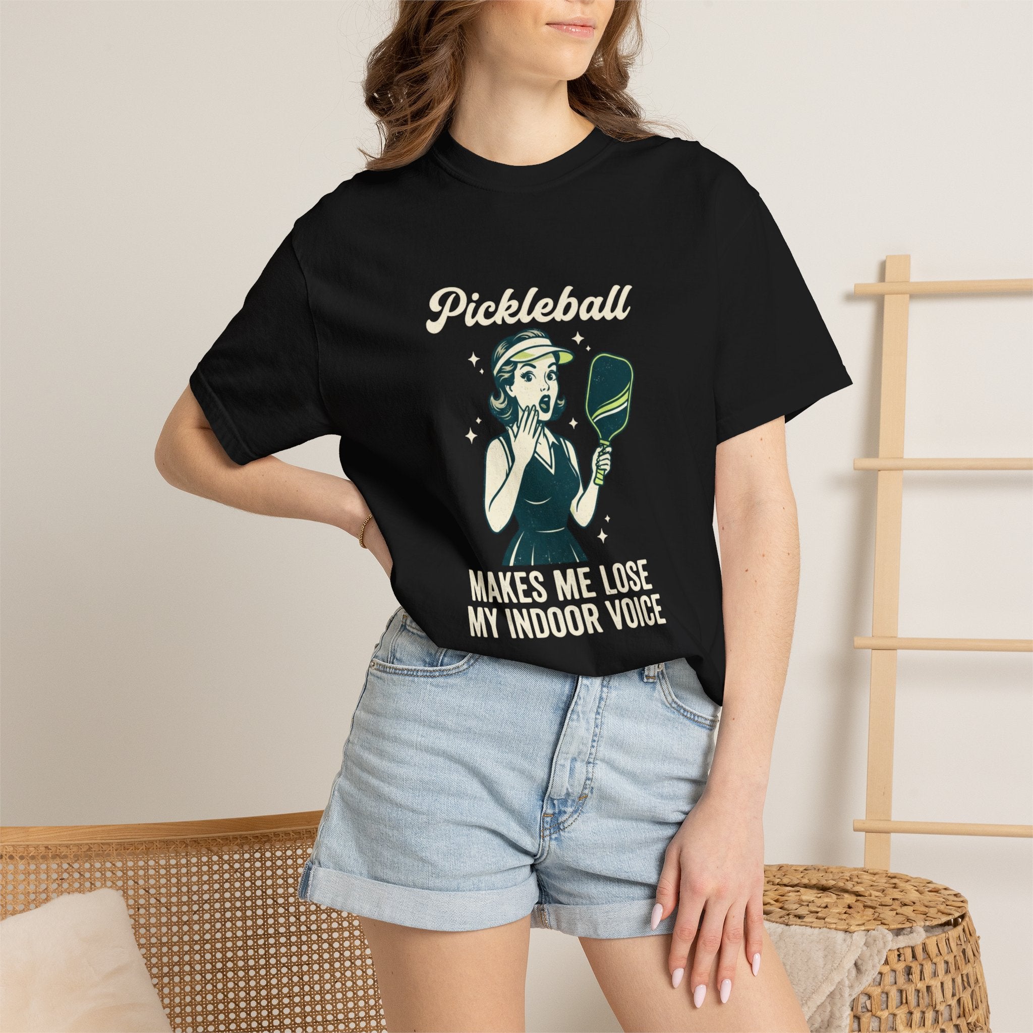 Pickleball Indoor Voice T-Shirt