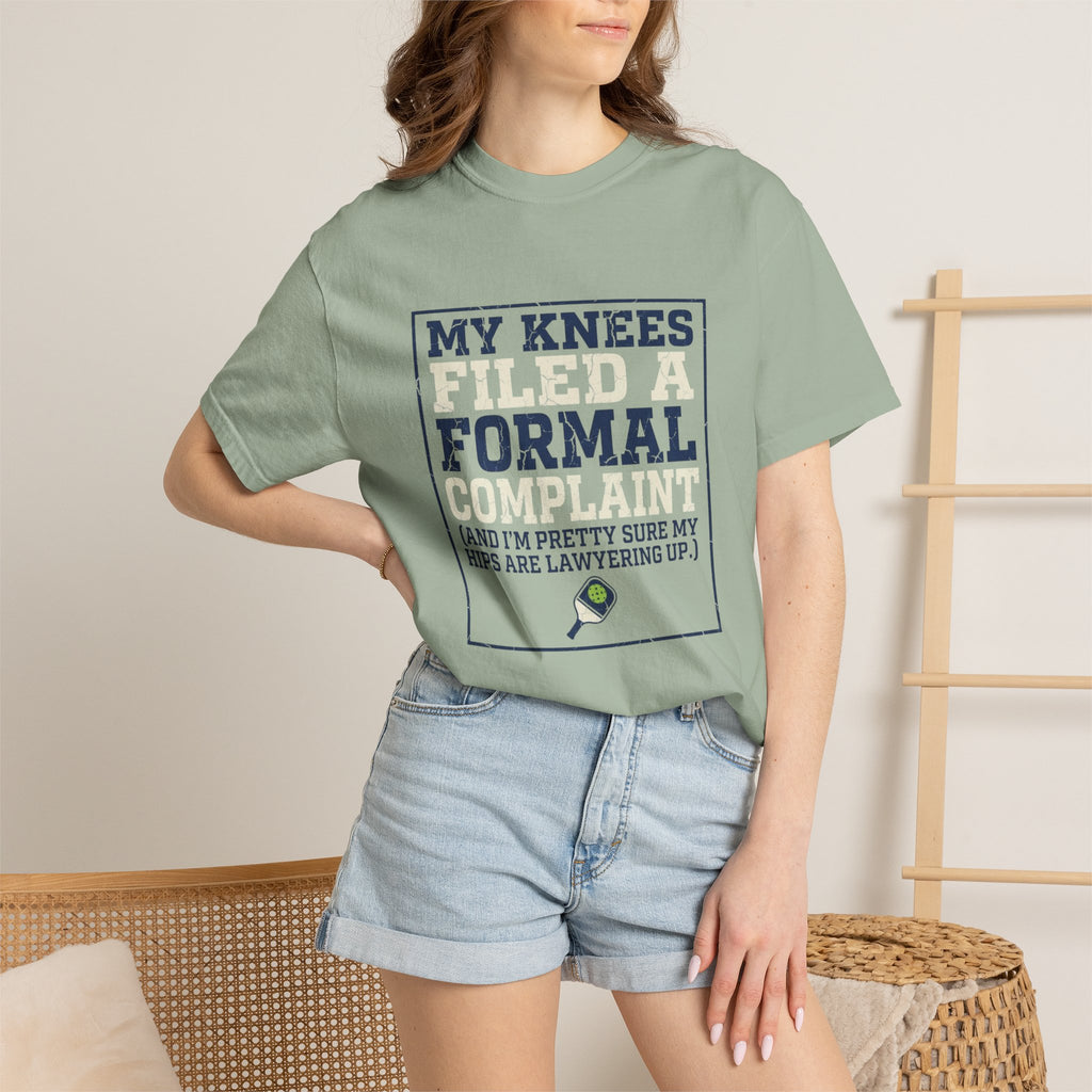 Pickleball Knees Formal Complaint T-Shirt