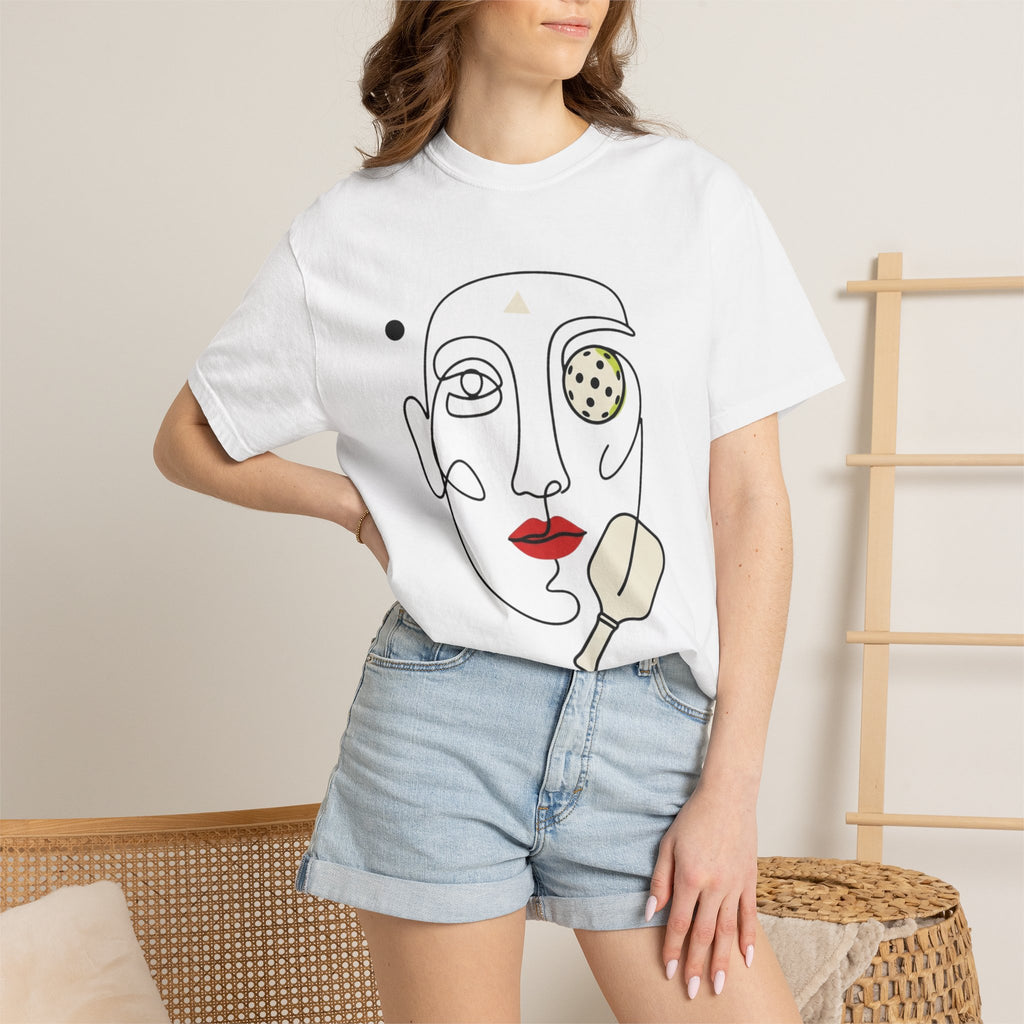 Abstract Pickleball Portrait T-Shirt