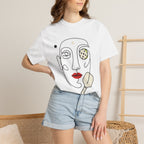 Abstract Pickleball Portrait T-Shirt