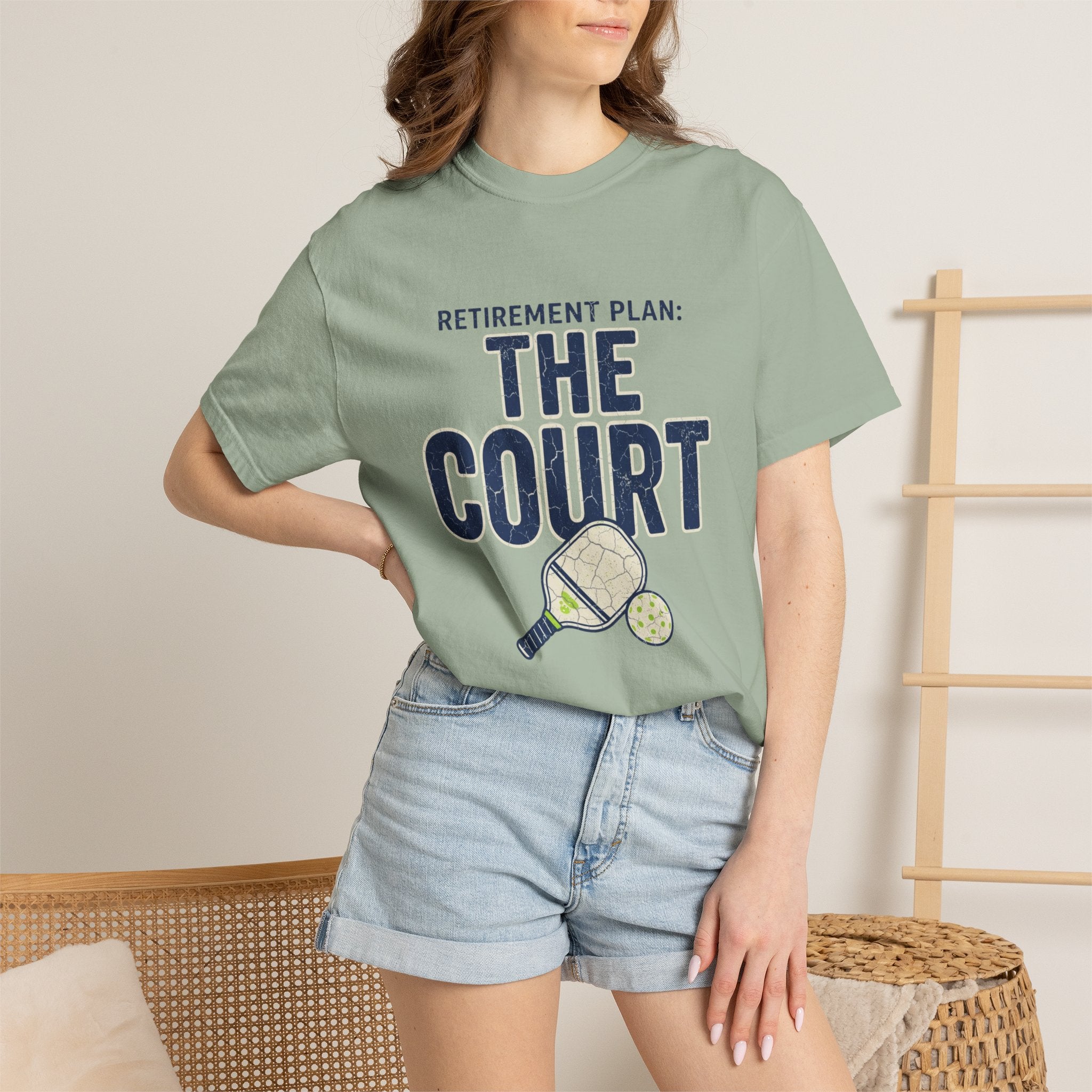 Pickleball Court Retirement Plan T-Shirt