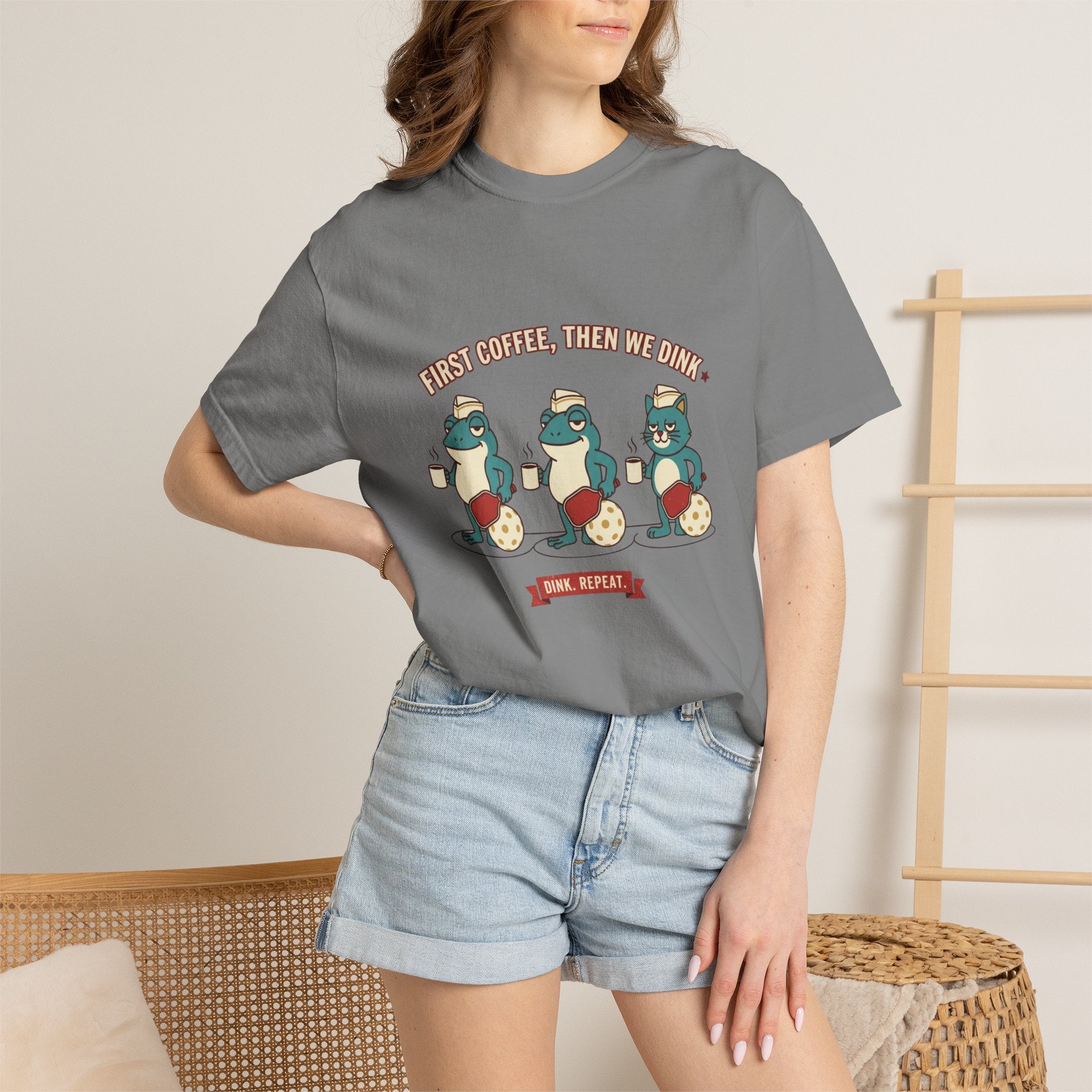 First Coffee Then Dink T-Shirt