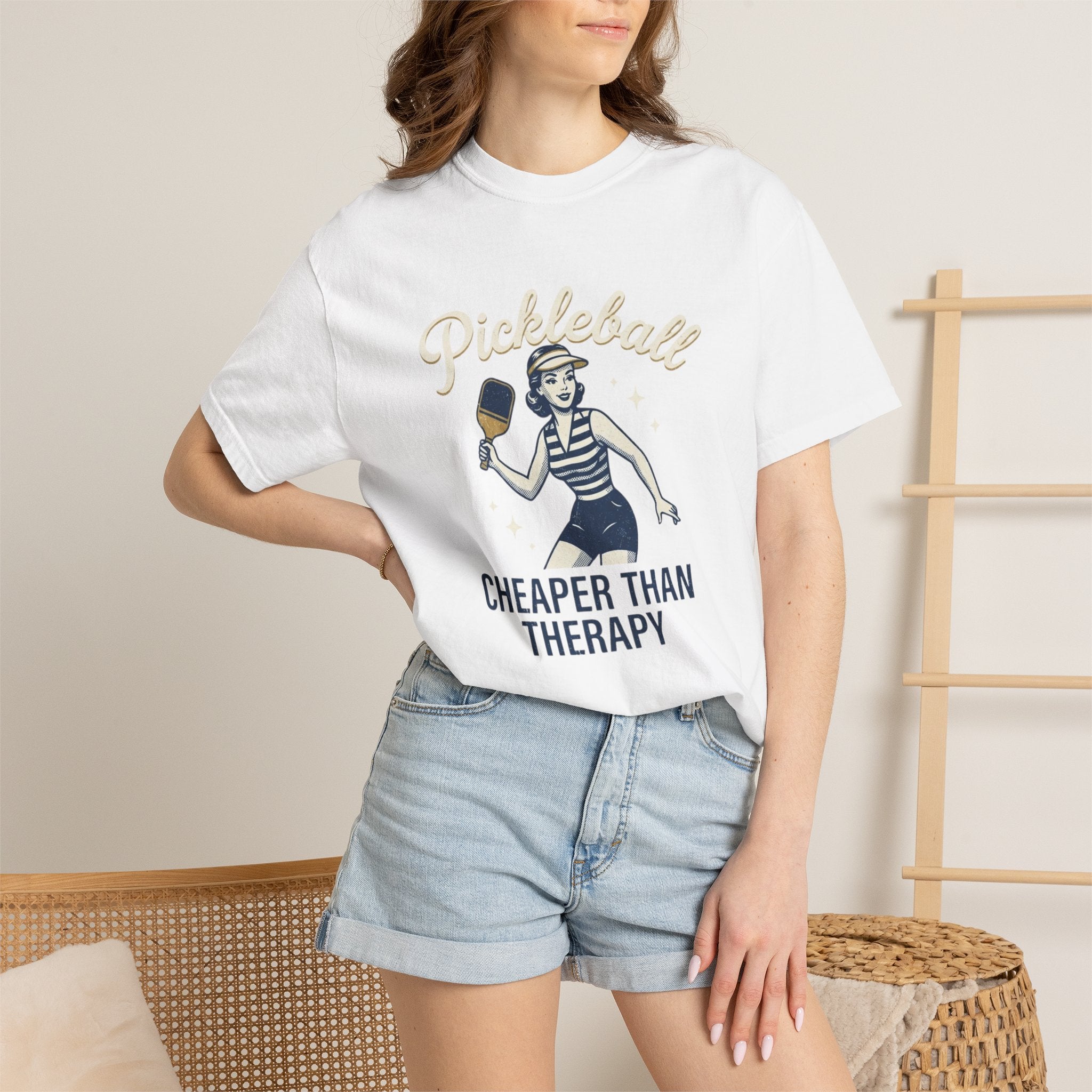 Pickleball Cheaper Than Therapy T-Shirt