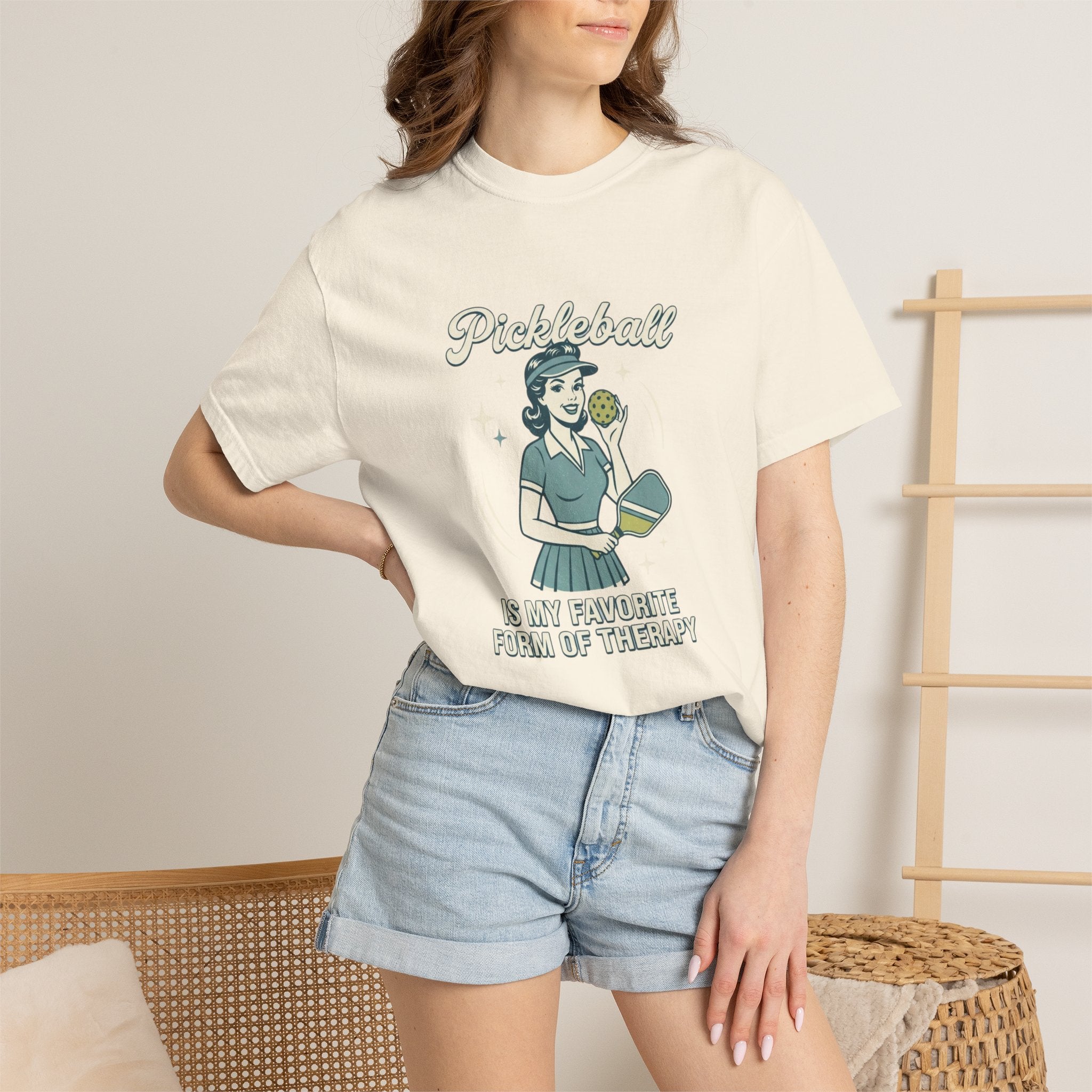 Retro Pickleball Therapy T-Shirt
