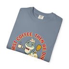 First Coffee Pickleball Frog T-Shirt