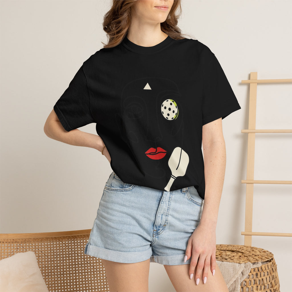 Abstract Pickleball Portrait T-Shirt