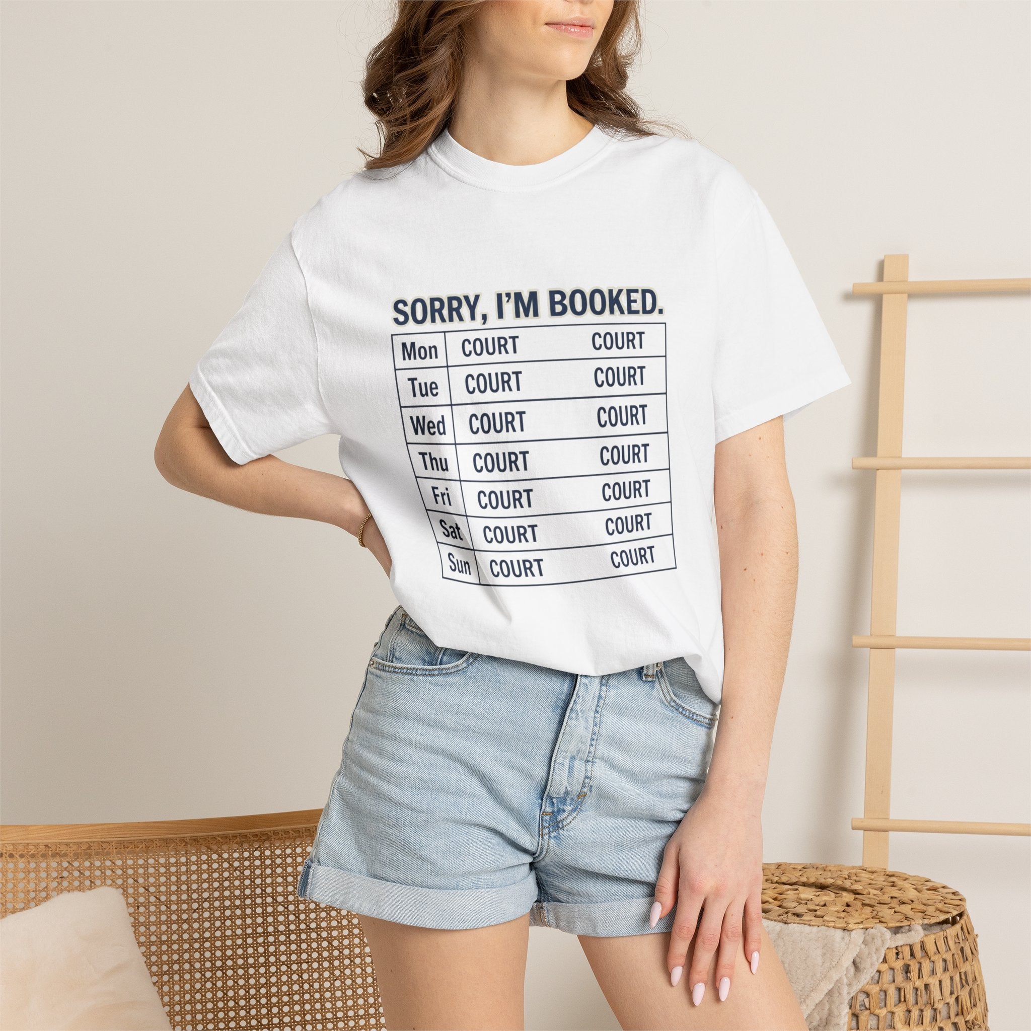Sorry Im Booked Court T-Shirt
