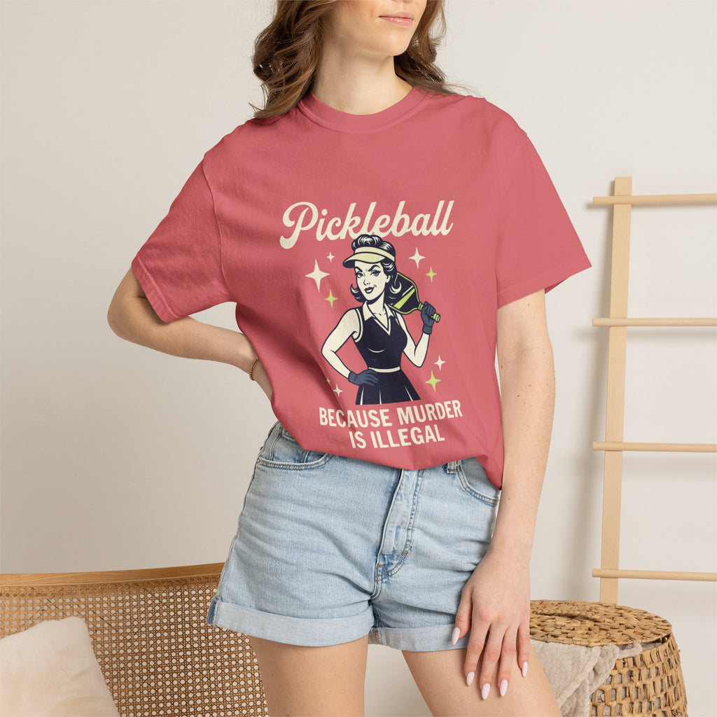 Pickleball Murder Is Illegal T-Shirt