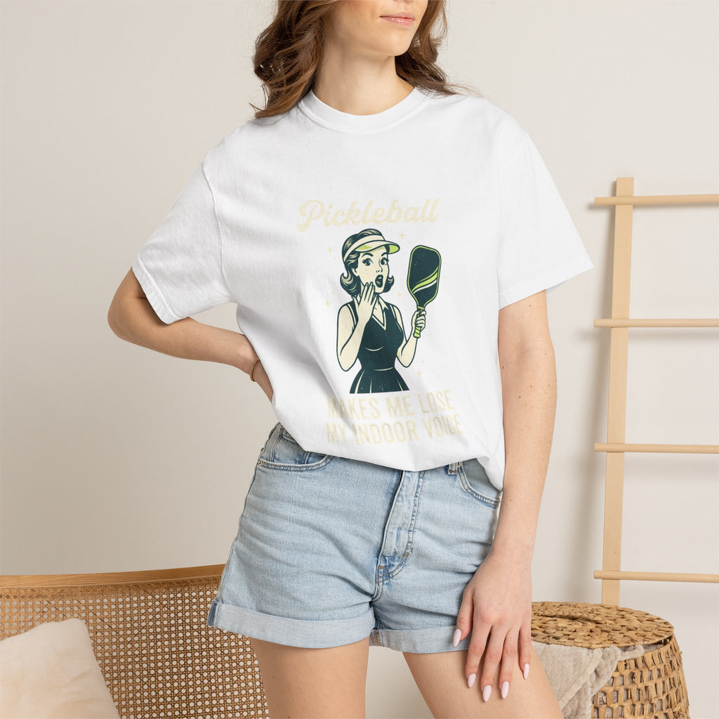 Pickleball Indoor Voice T-Shirt