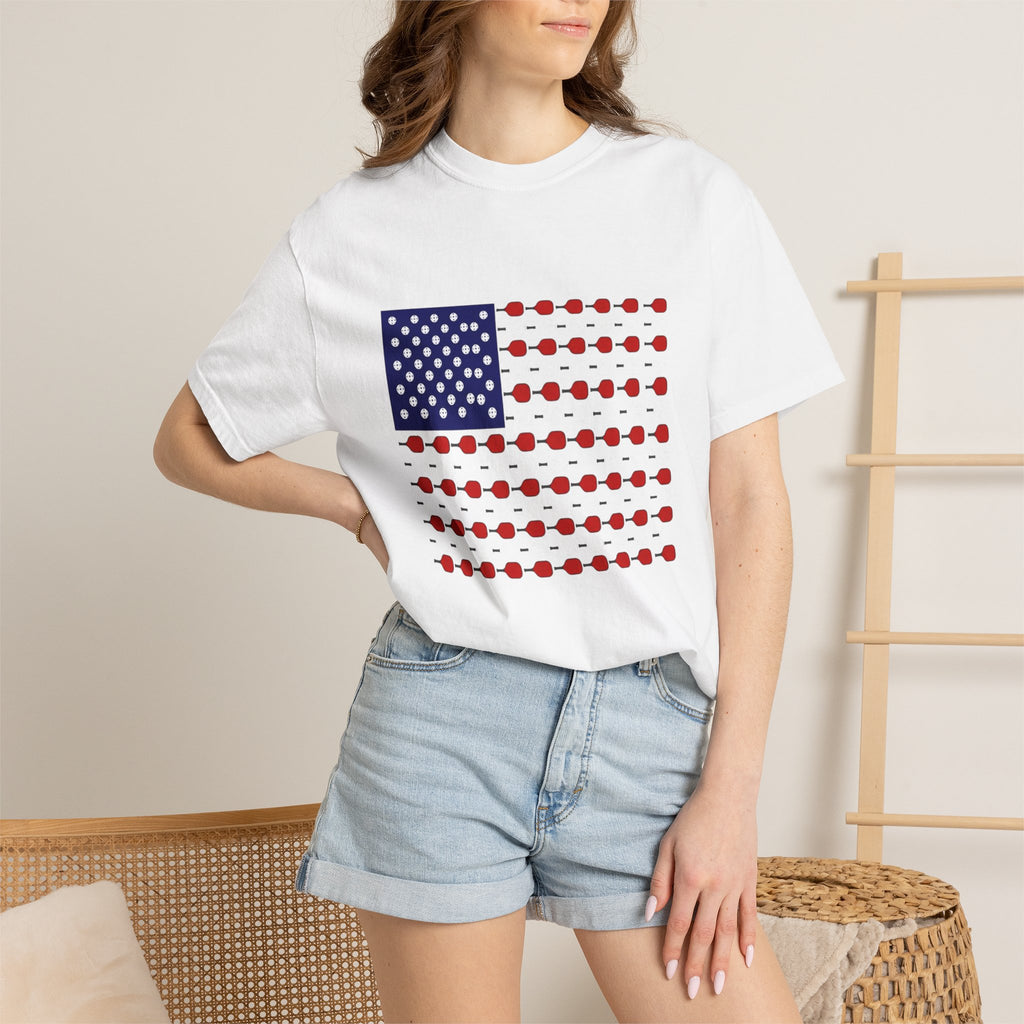 Patriotic Pickleball Flag T-Shirt