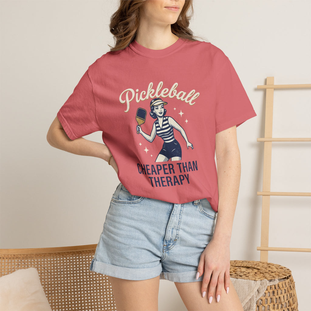 Pickleball Cheaper Than Therapy T-Shirt