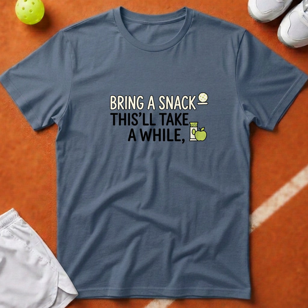 Bring A Snack Pickleball T-Shirt - Blue Jean [20260819223017]