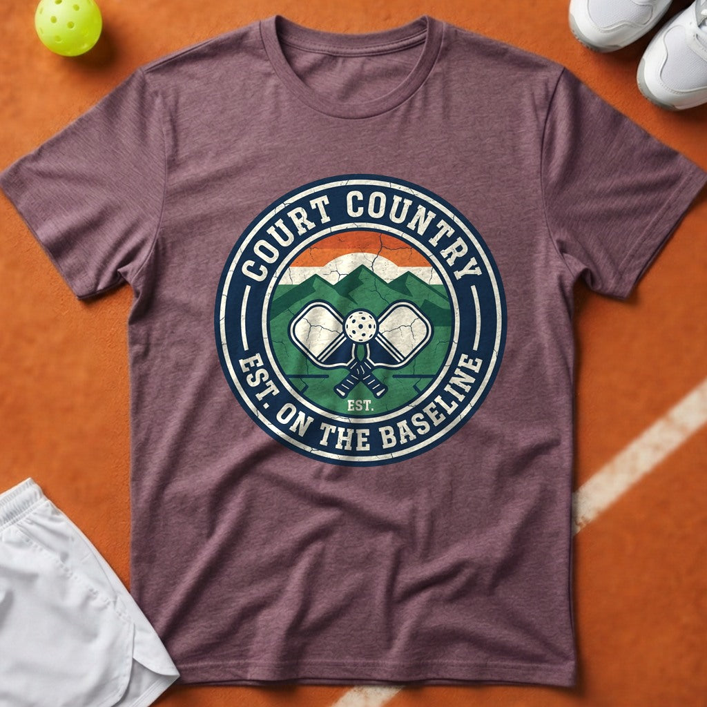 Court Country Pickleball T-Shirt - Berry [20260819223121]