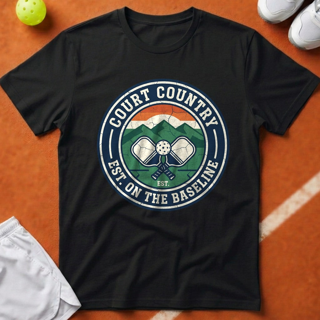 Court Country Pickleball T-Shirt - Black [20260819223121]
