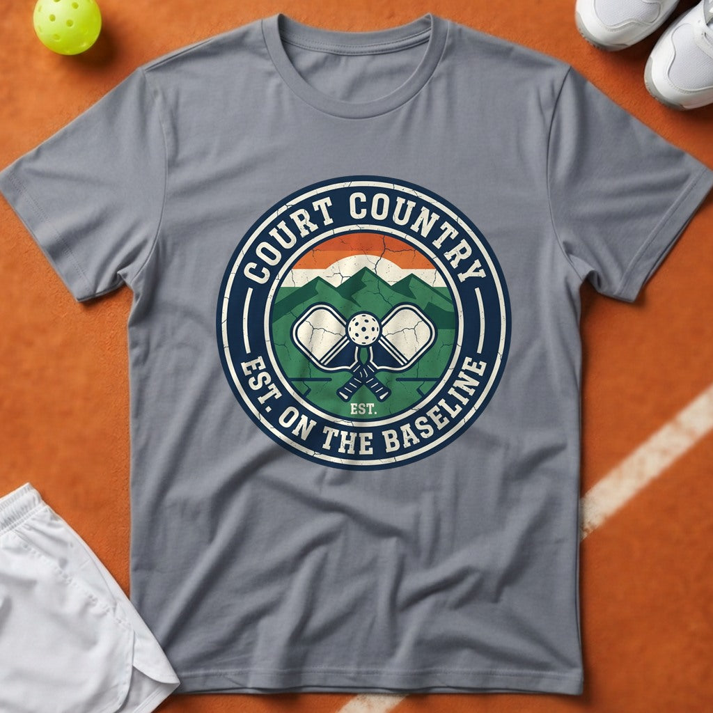 Court Country Pickleball T-Shirt - Grey [20260819223121]