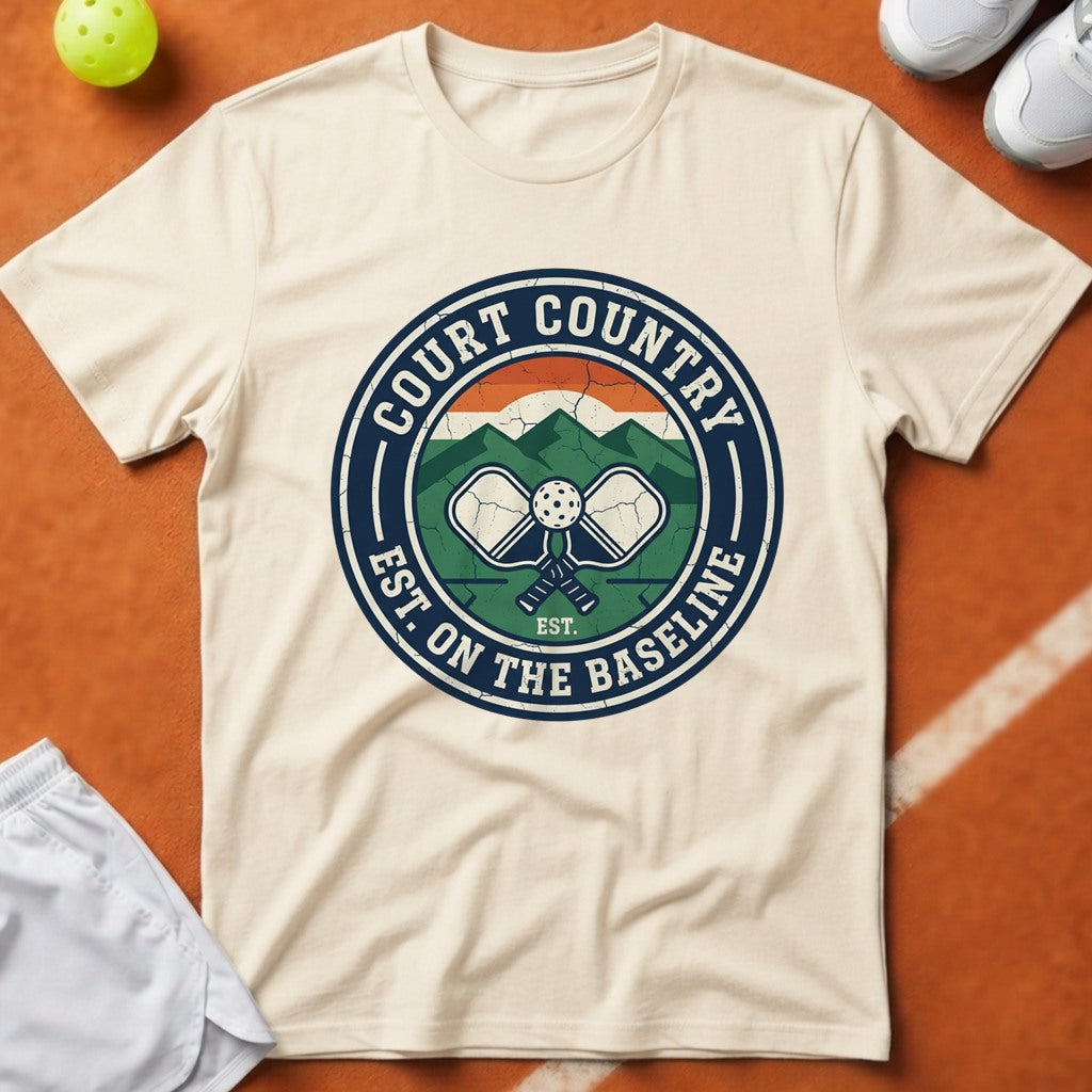 Court Country Pickleball T-Shirt - Ivory [20260819223121]