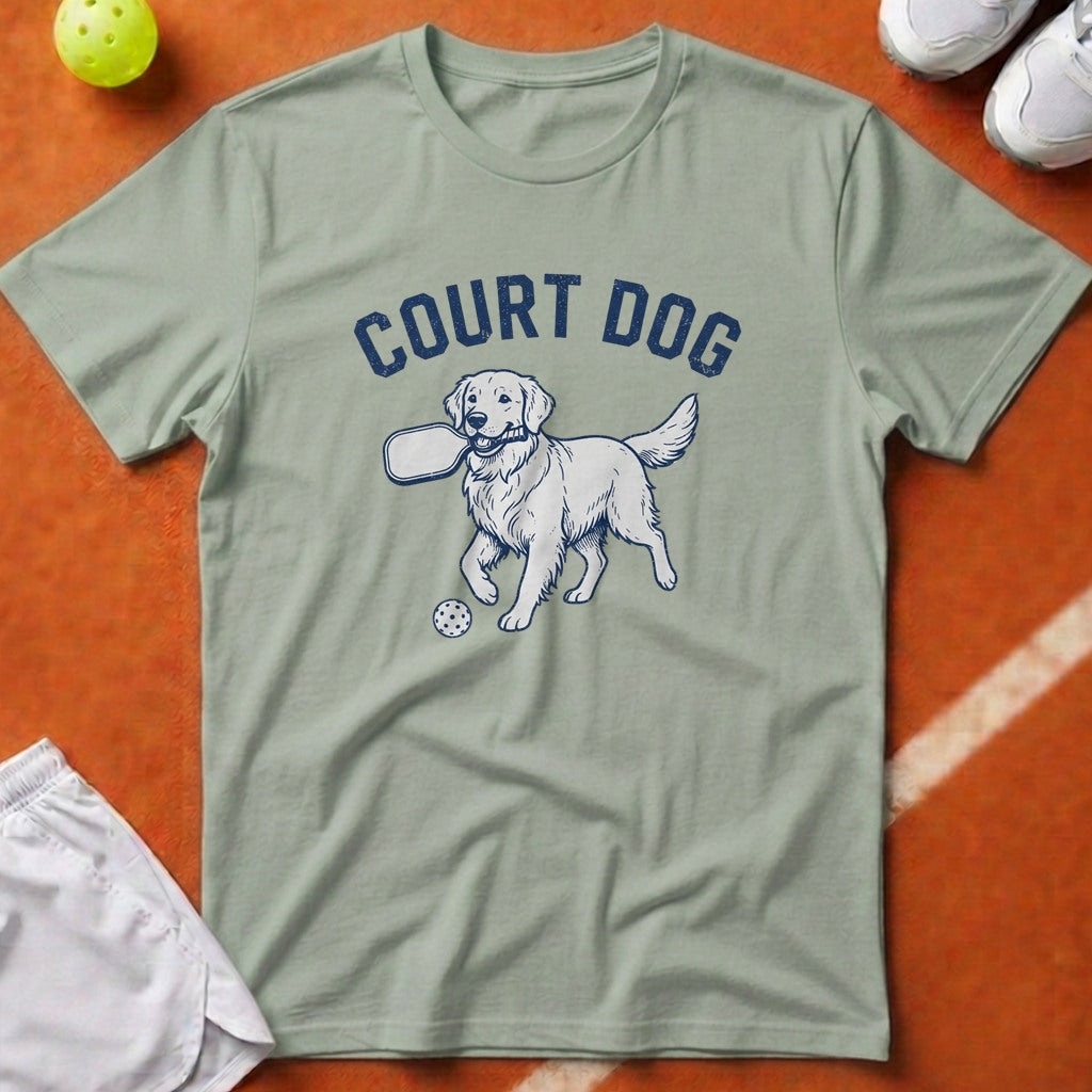 Court Dog Pickleball T-Shirt - Bay [20260819223136]