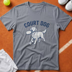 Court Dog Pickleball T-Shirt - Grey [20260819223136]