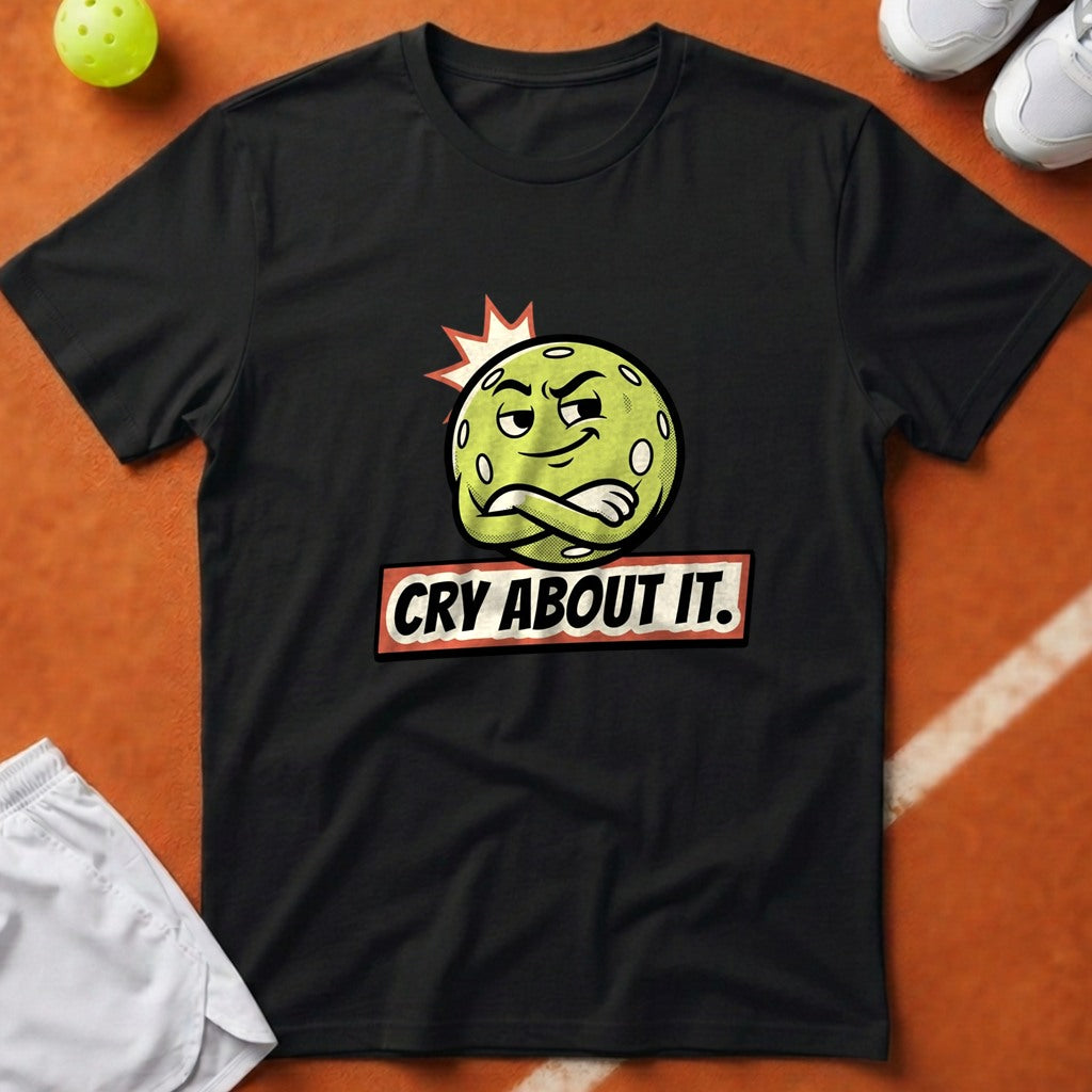 Cry About It Pickleball T-Shirt - Black [20260819223154]