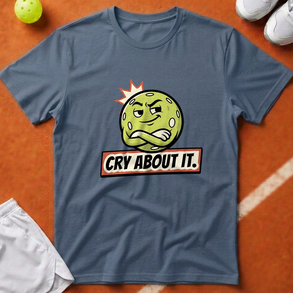 Cry About It Pickleball T-Shirt - Blue Jean [20260819223154]