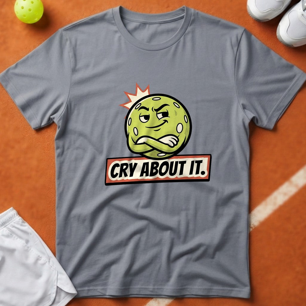 Cry About It Pickleball T-Shirt - Grey [20260819223154]