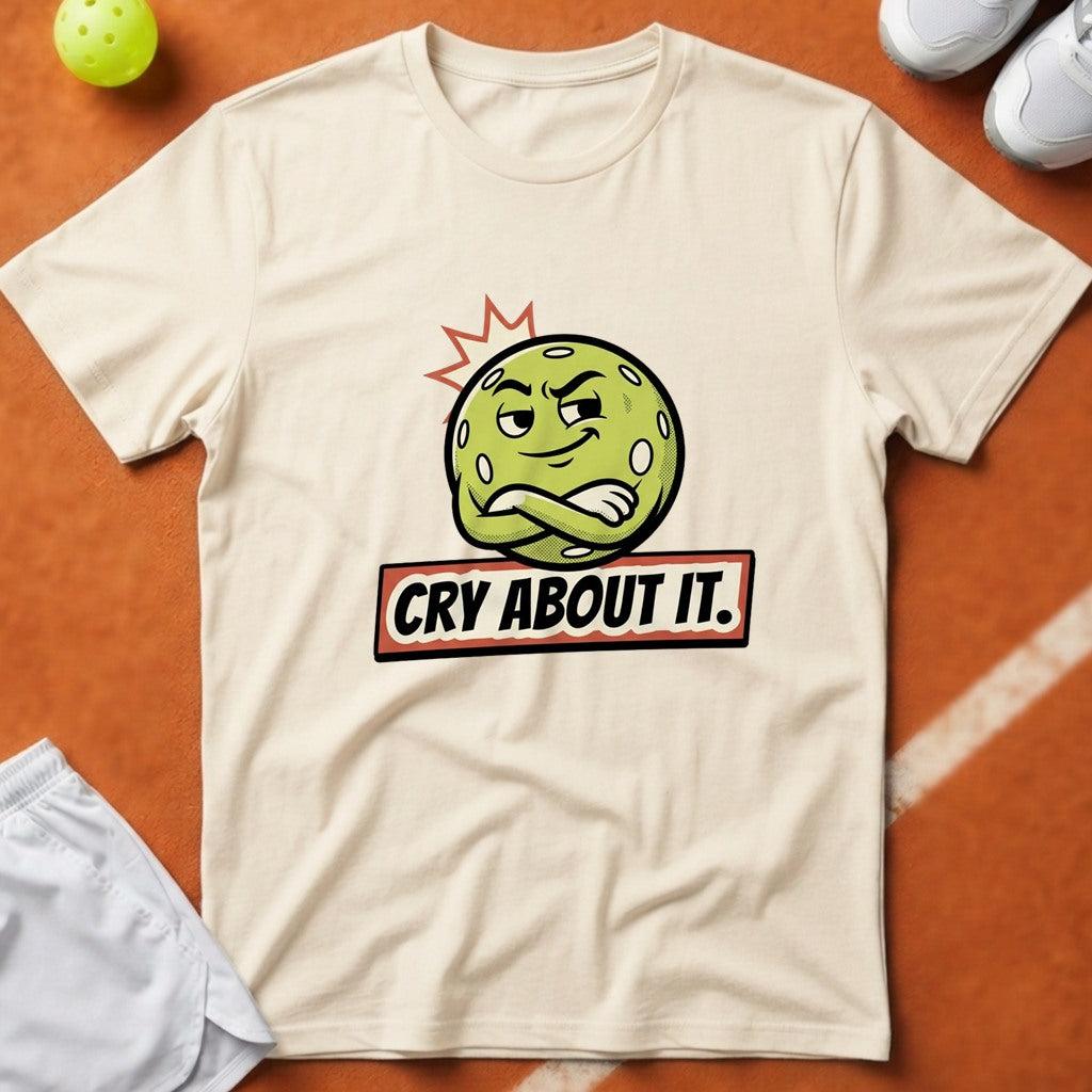 Cry About It Pickleball T-Shirt - Ivory [20260819223154]