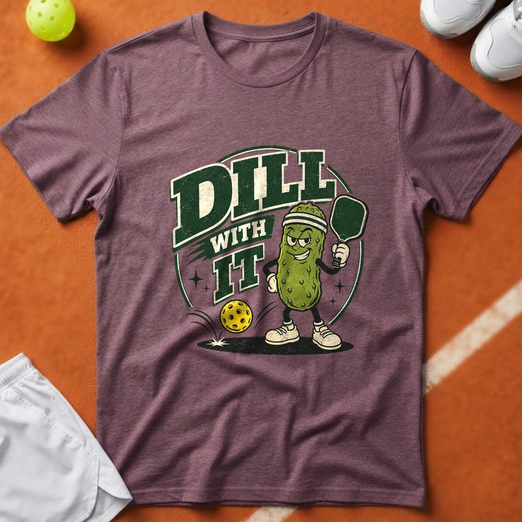 Dill With It Pickleball T-Shirt - Berry [20260819231643]